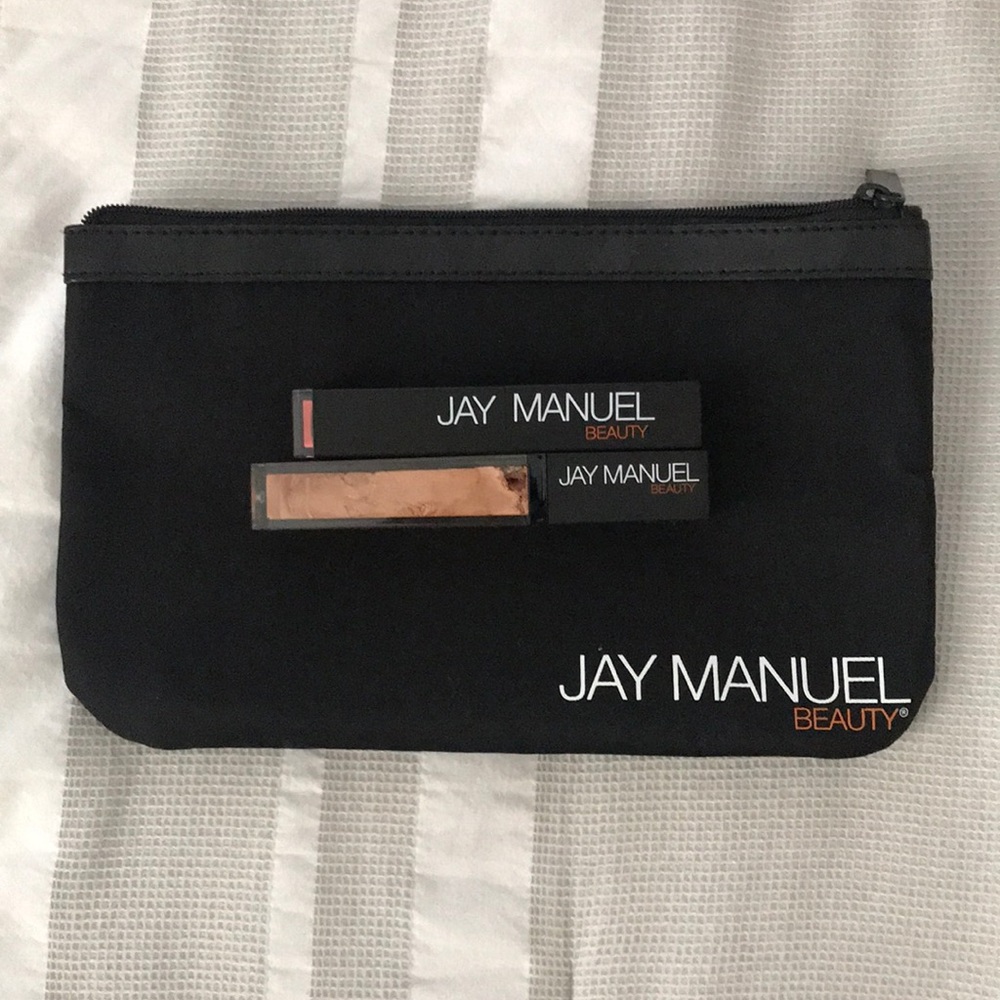 Jay Manuel lipstick and gloss set with case